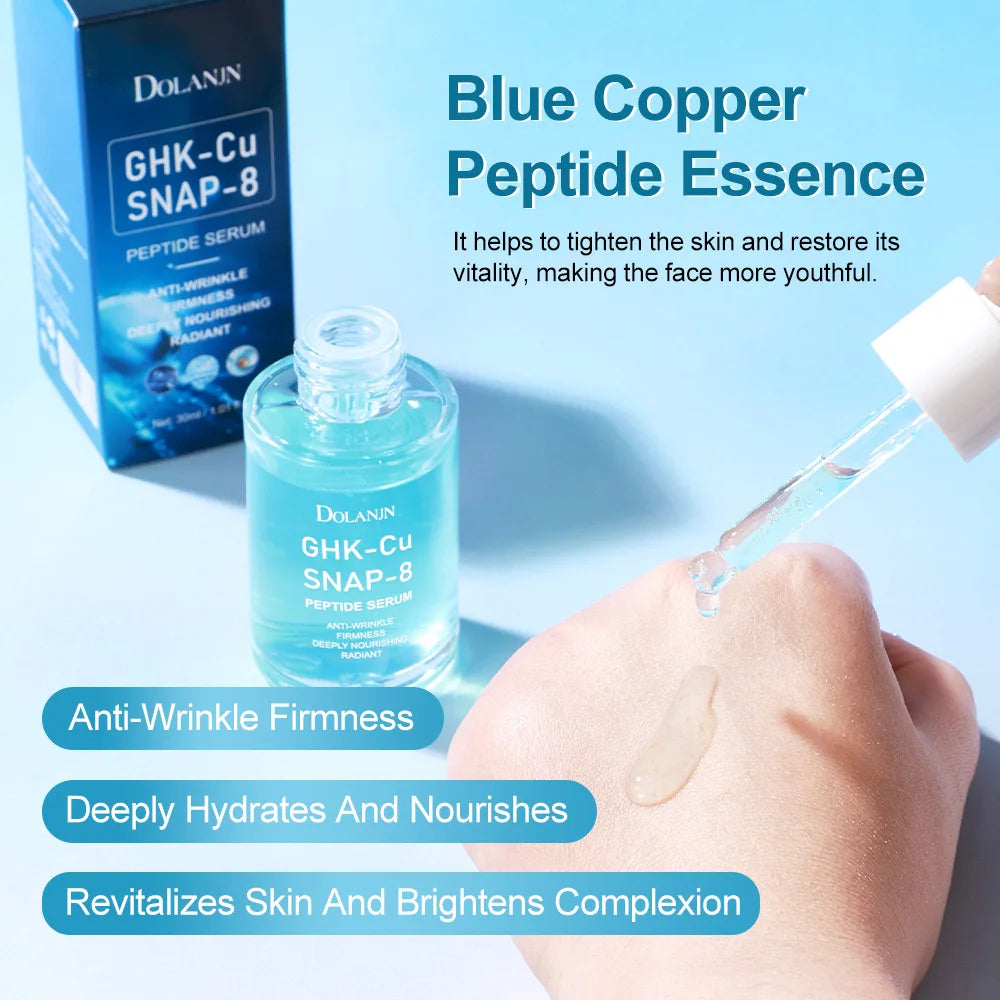 GHK-Cu Copper Peptide Face Serum with SNAP-8 – Hydrating & Firming Anti-Aging Serum